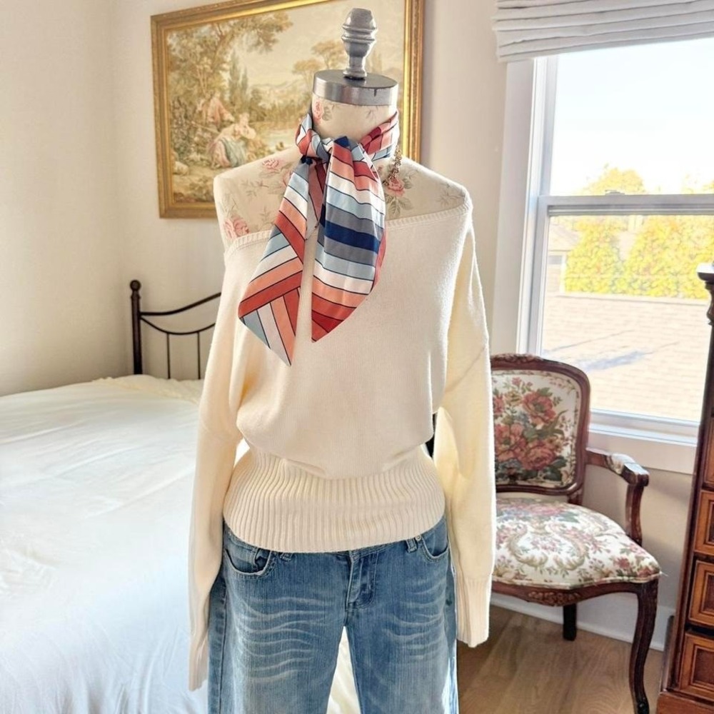 vintage striped‎ scarf